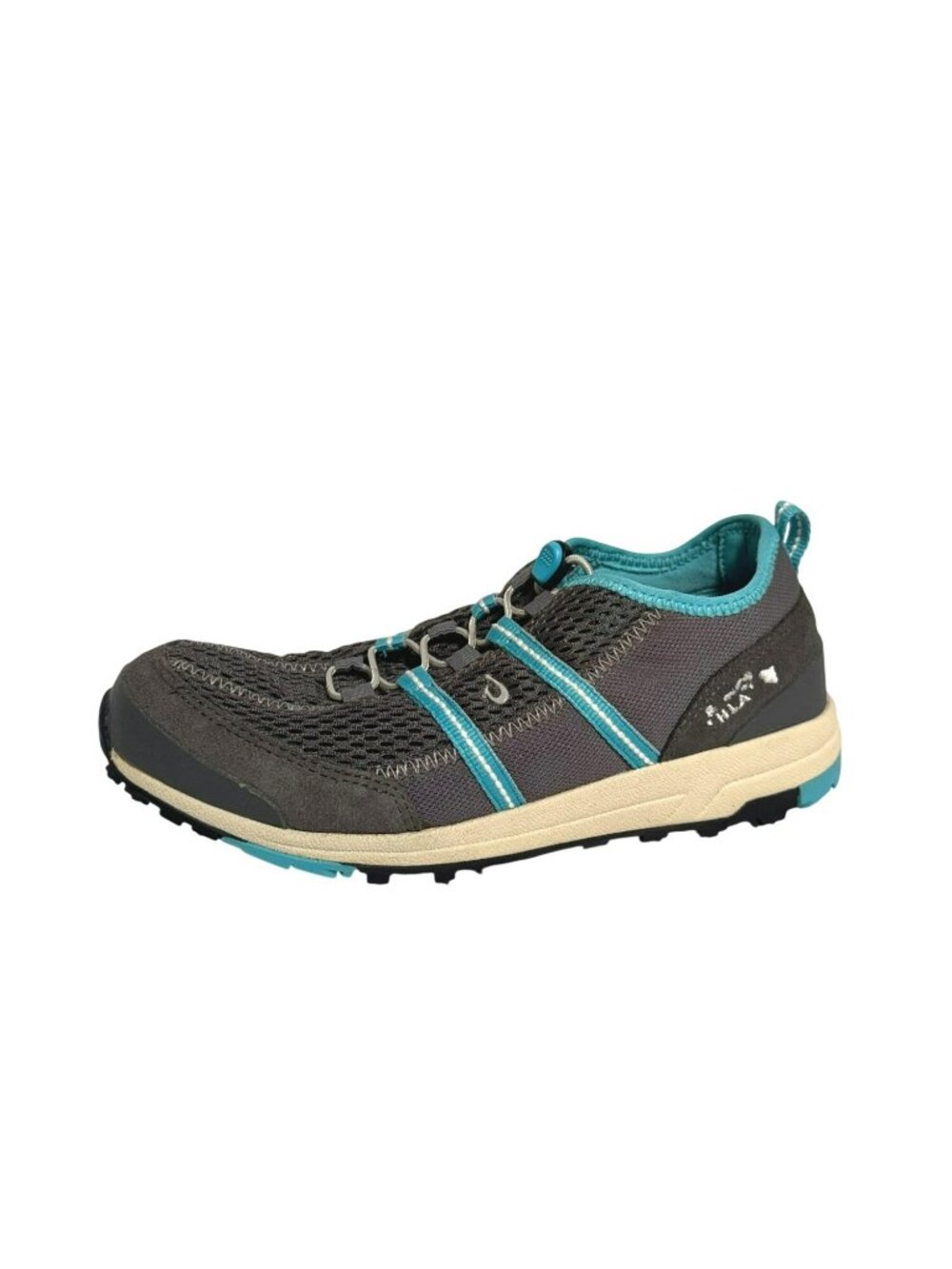 OluKai Kia'i Trainer Women’s Size 8 Gray Teal Mesh Water Sneakers